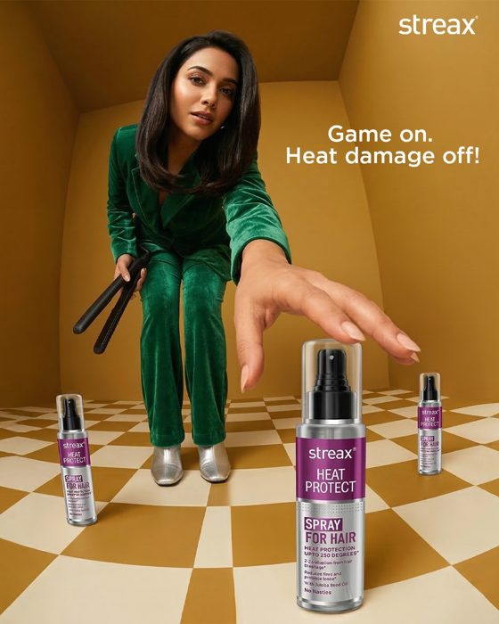 Streax Heat Protect campaign visual