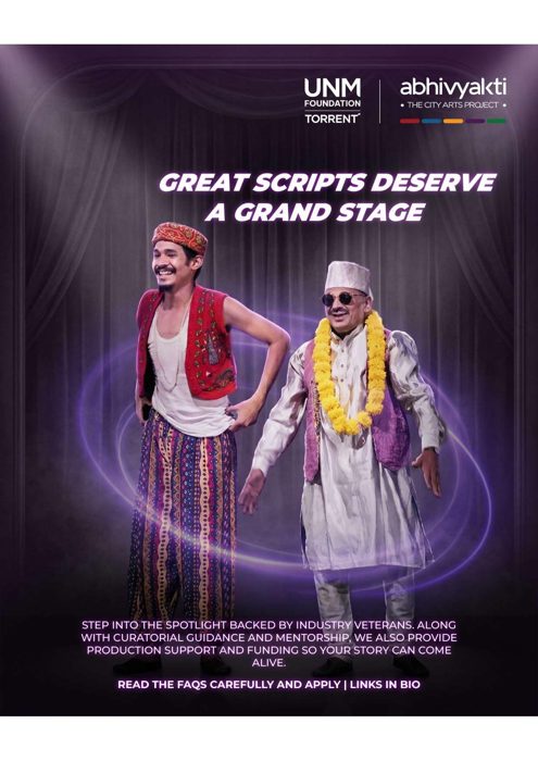 Abhivyakti UNM Foundation theatre campaign visual